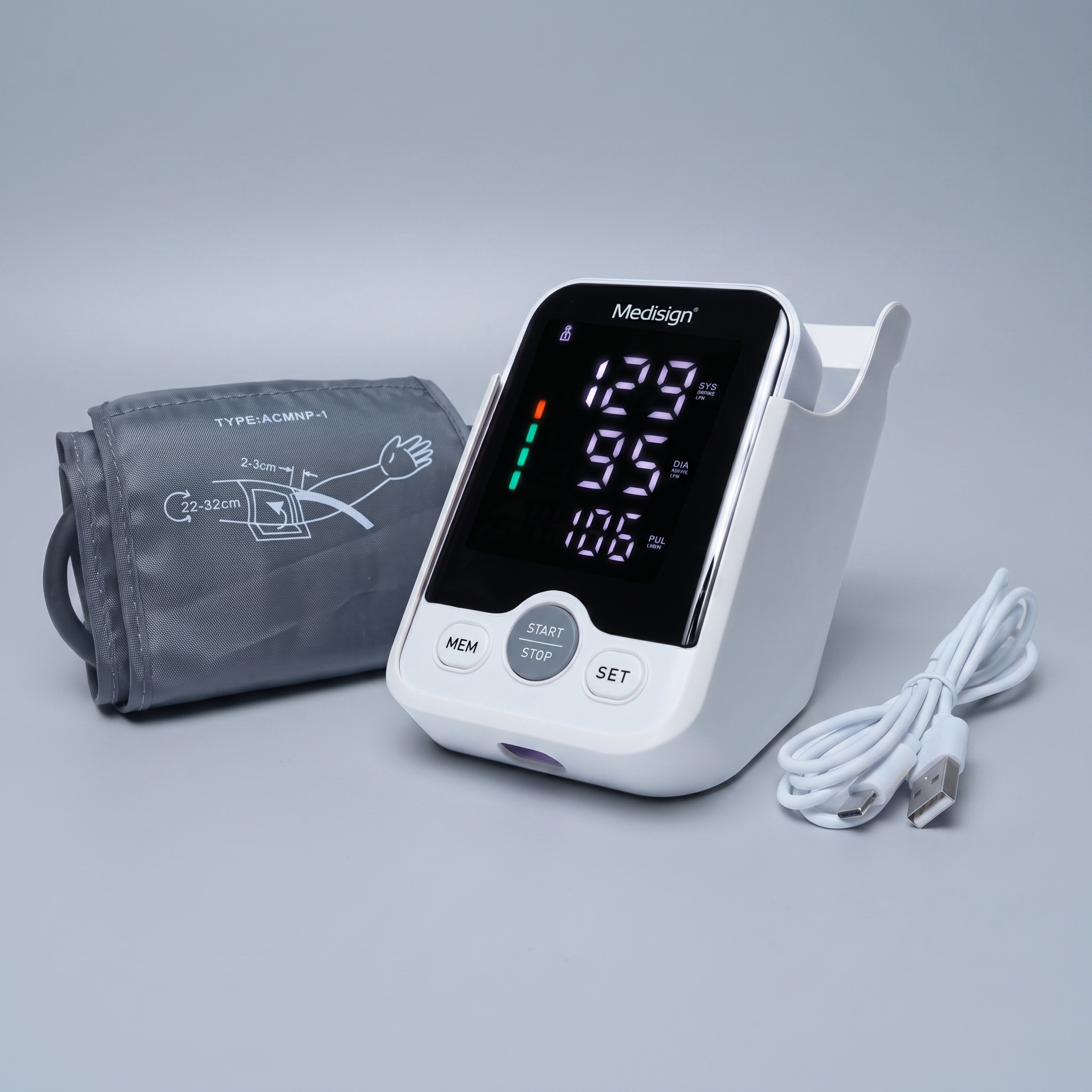 Medisign Digital Blood Pressure Monitor AXD-830 – Rechargeable Arm Type