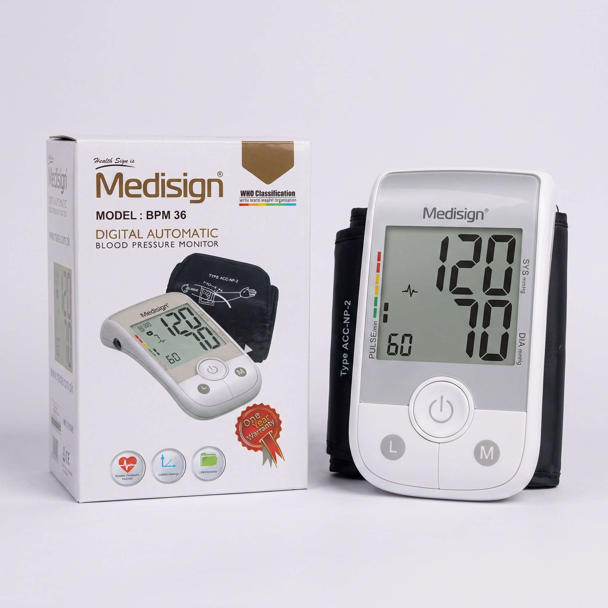 Medisign Digital Blood Pressure Monitor BPM-36 – Arm Type - Image 2