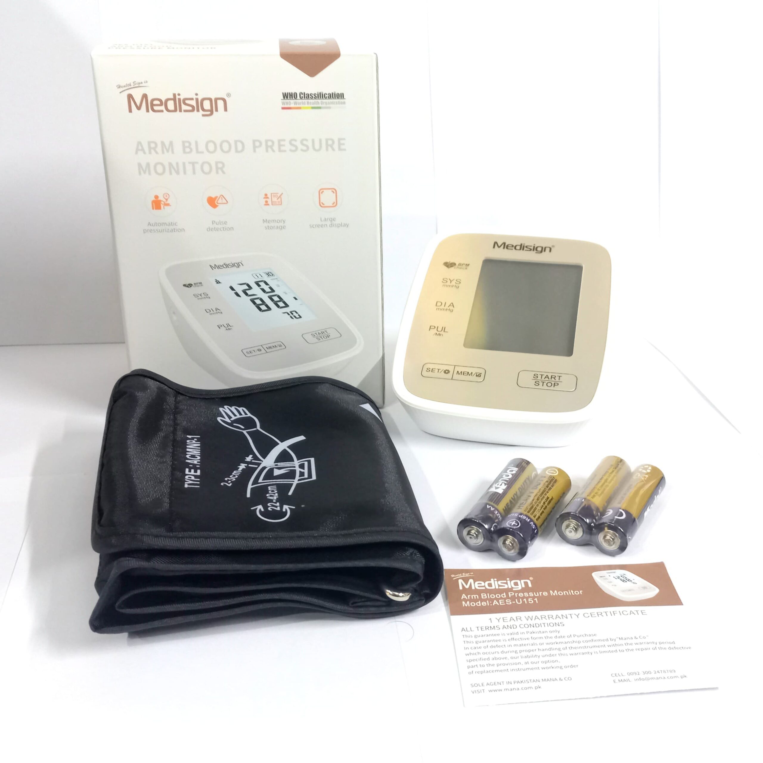 Medisign Digital Blood Pressure Monitor BPM AES-U151 - Image 3
