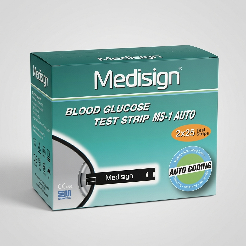 Medisign MS-1 Blood Glucose Test Strips (2 × 25)