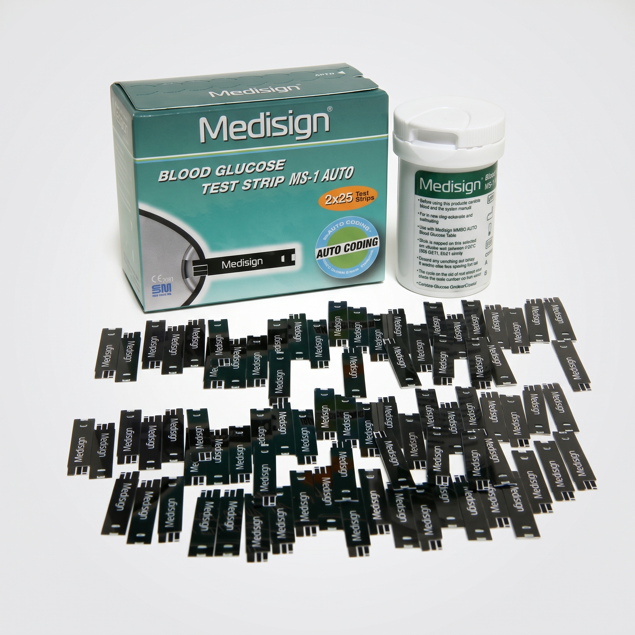 Medisign MS-1 Blood Glucose Test Strips (2 × 25) - Image 2