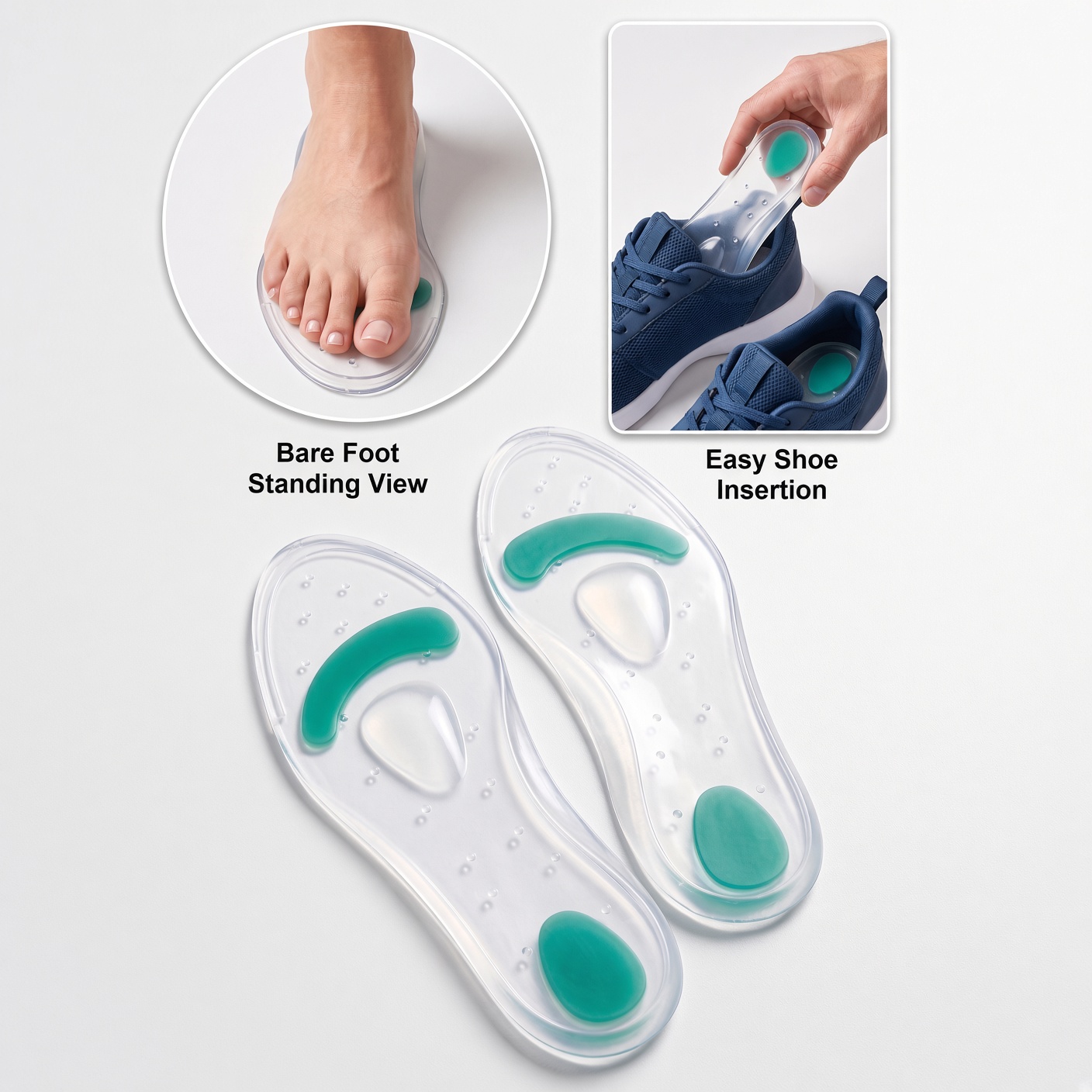 Orthomed OM14-008 Full Silicone Insole Pad – Large - Image 2